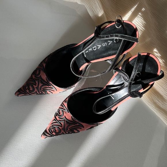 Vintage Casadei leather pointed toe heel - Picture 3 of 7